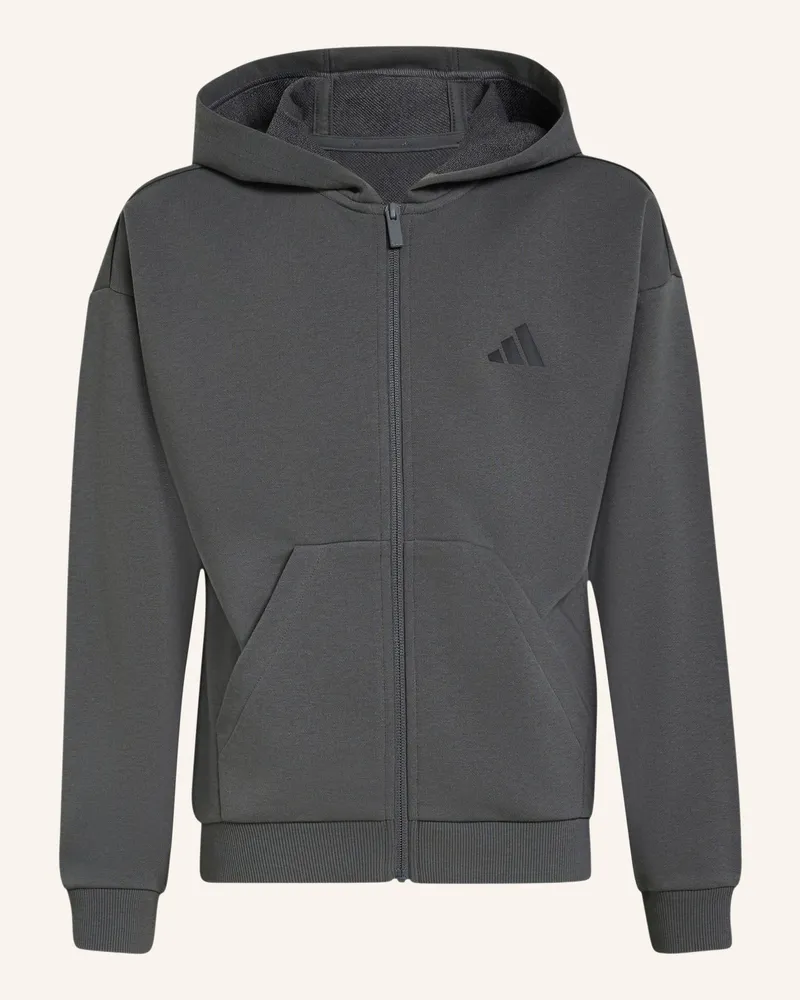 adidas Sweatjacke Essentials grau Dunkelgrau