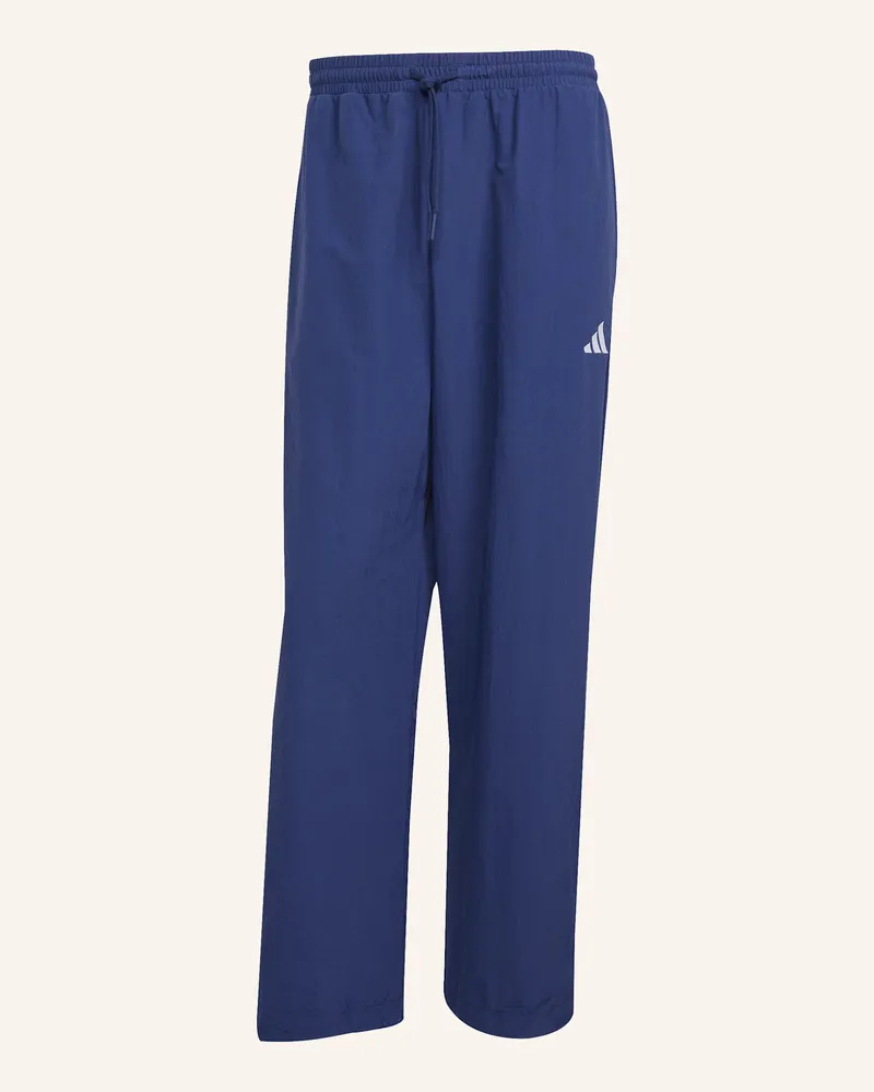 adidas Hose Essential Small Logo Woven Open Hem blau Blau