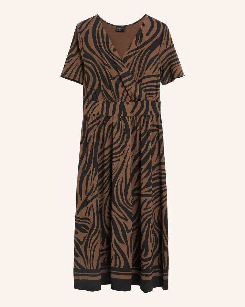 S.Oliver Kleid braun Schwarz