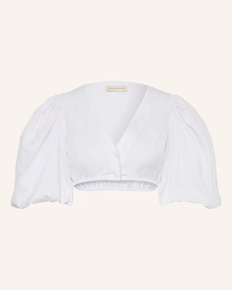 AlpenHERZ Dirndlbluse Daphne weiss Weiss