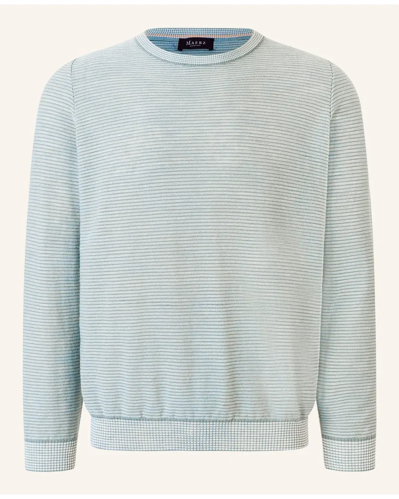 Maerz Pullover mit Leinen Blau