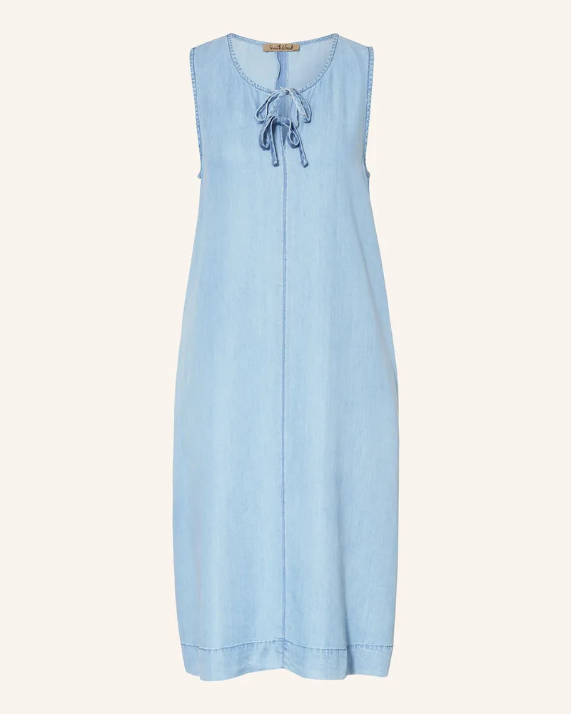 Smith & Soul Kleid in Jeansoptik Hellblau