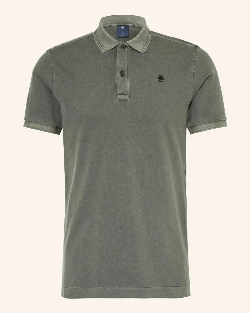 G-STAR RAW Piqué-Poloshirt Slim Fit Khaki