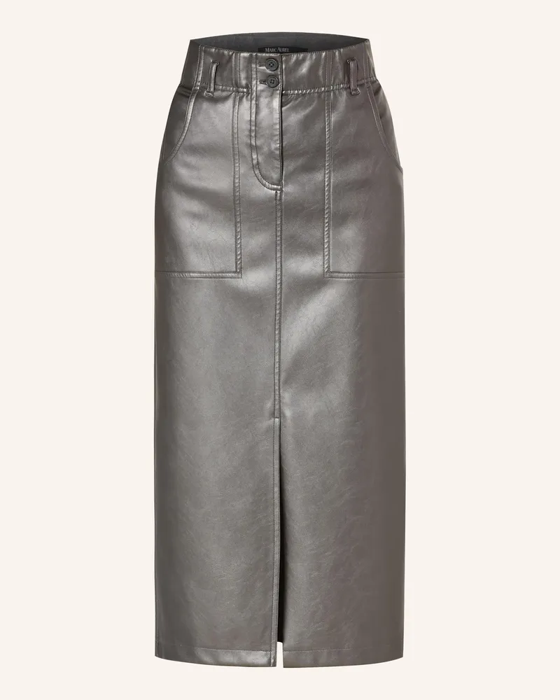 MARC AUREL Rock In Lederoptik silber Dunkelgrau