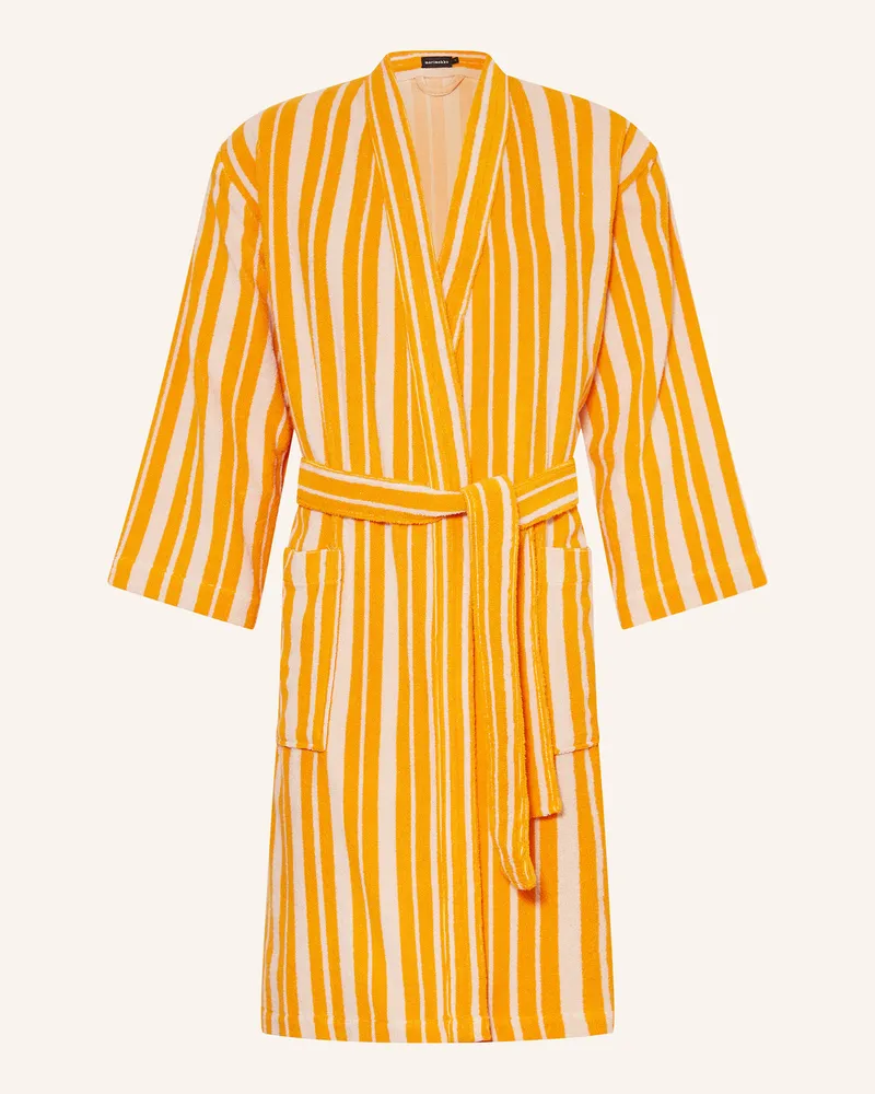 Marimekko Unisex-Bademantel RAIDE Dunkelgelb