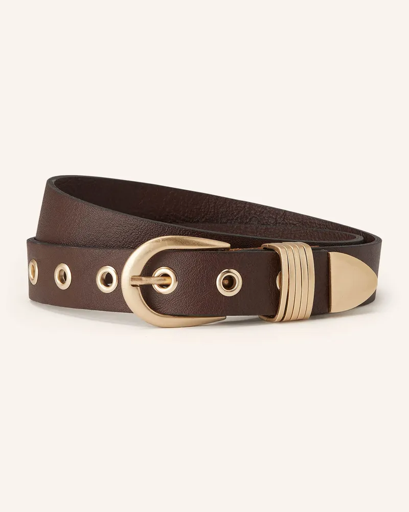 Luisa Cerano Ledergürtel braun Dunkelbraun