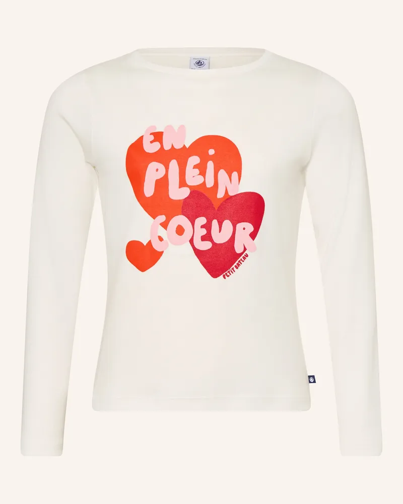 Petit Bateau Longsleeve weiss Ecru