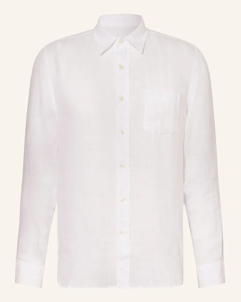 120% Lino Leinenhemd Regular Fit Weiss
