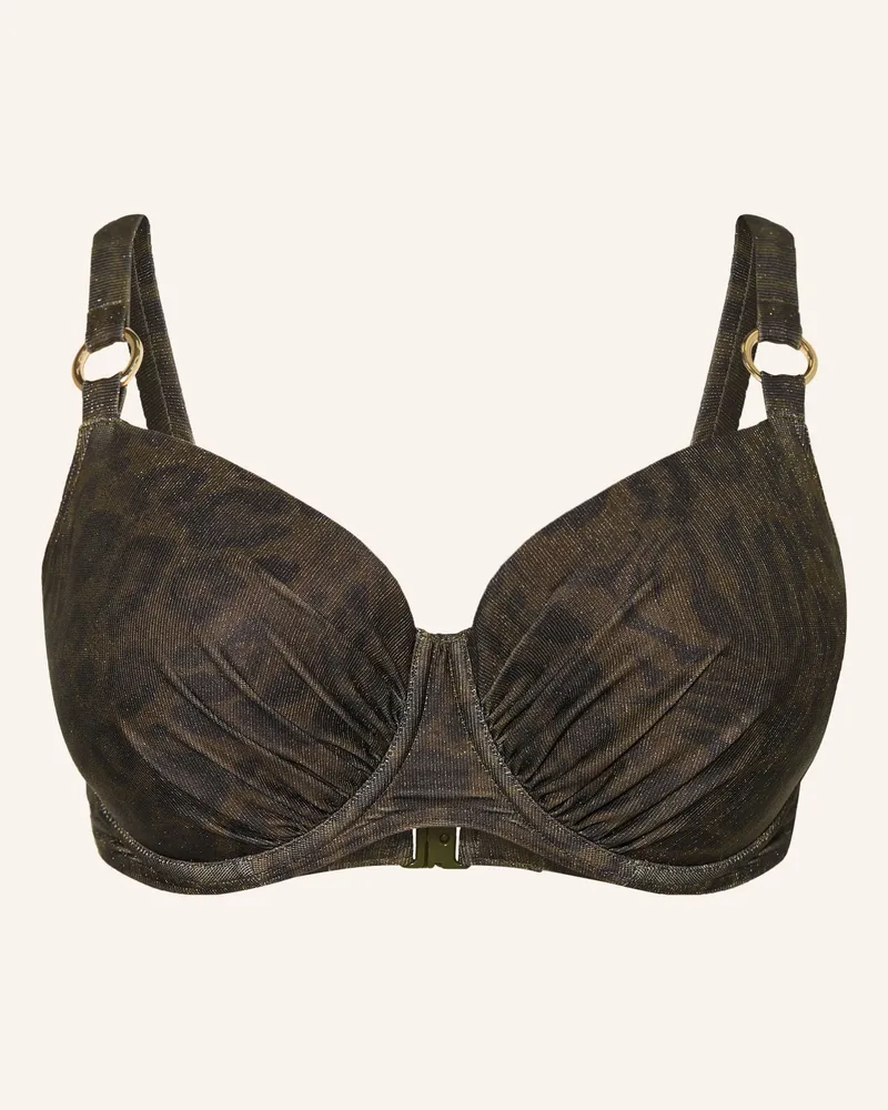 PrimaDonna Bügel-Bikini-Top Ratjada Mit Glitzergarn gruen Khaki