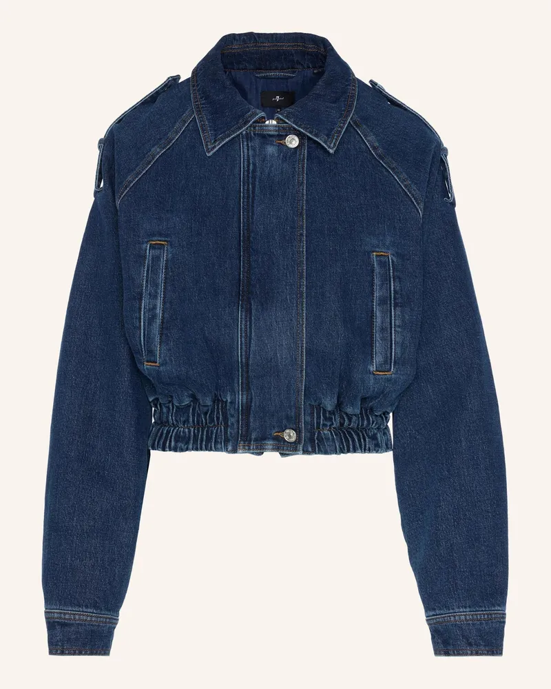 7 for all mankind Denim Aviator Jacket Jacket Fit blau Blau