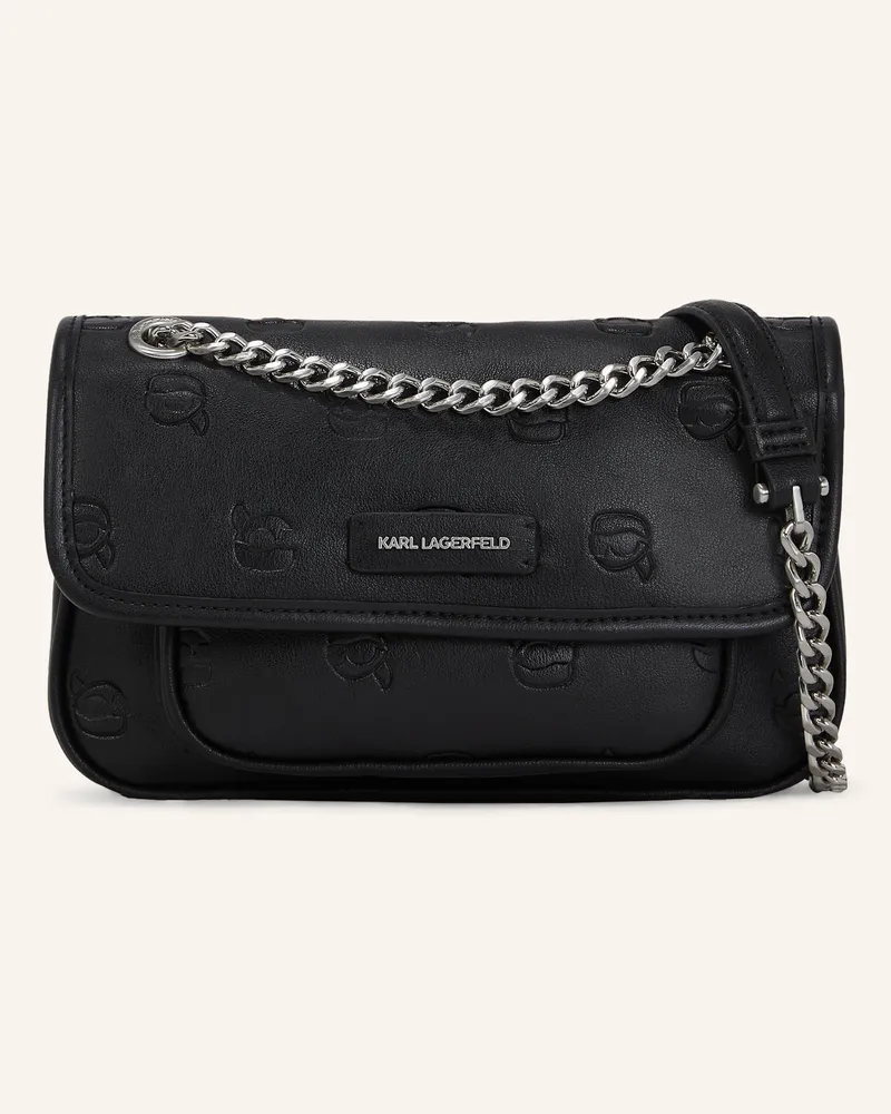 Karl Lagerfeld Schultertasche Schwarz