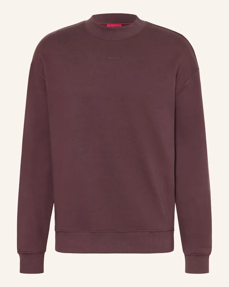 HUGO BOSS Sweatshirt DAPOCREW Dunkelbraun