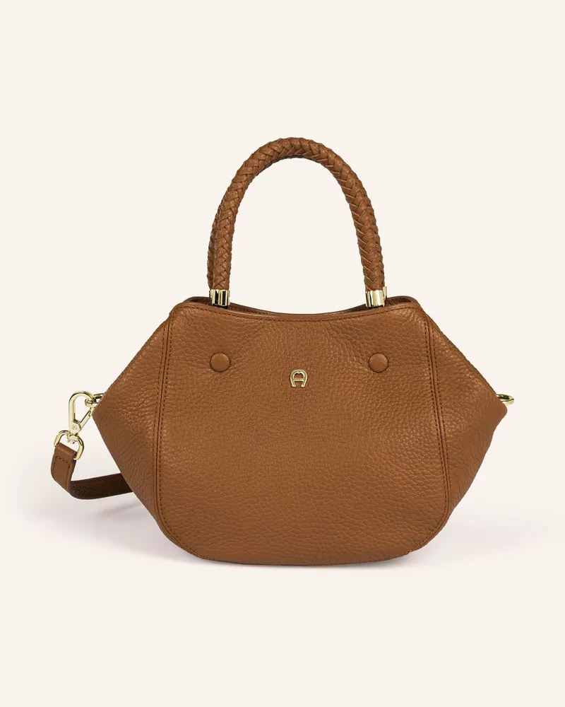Aigner Handtasche Carre Soft braun Cognac