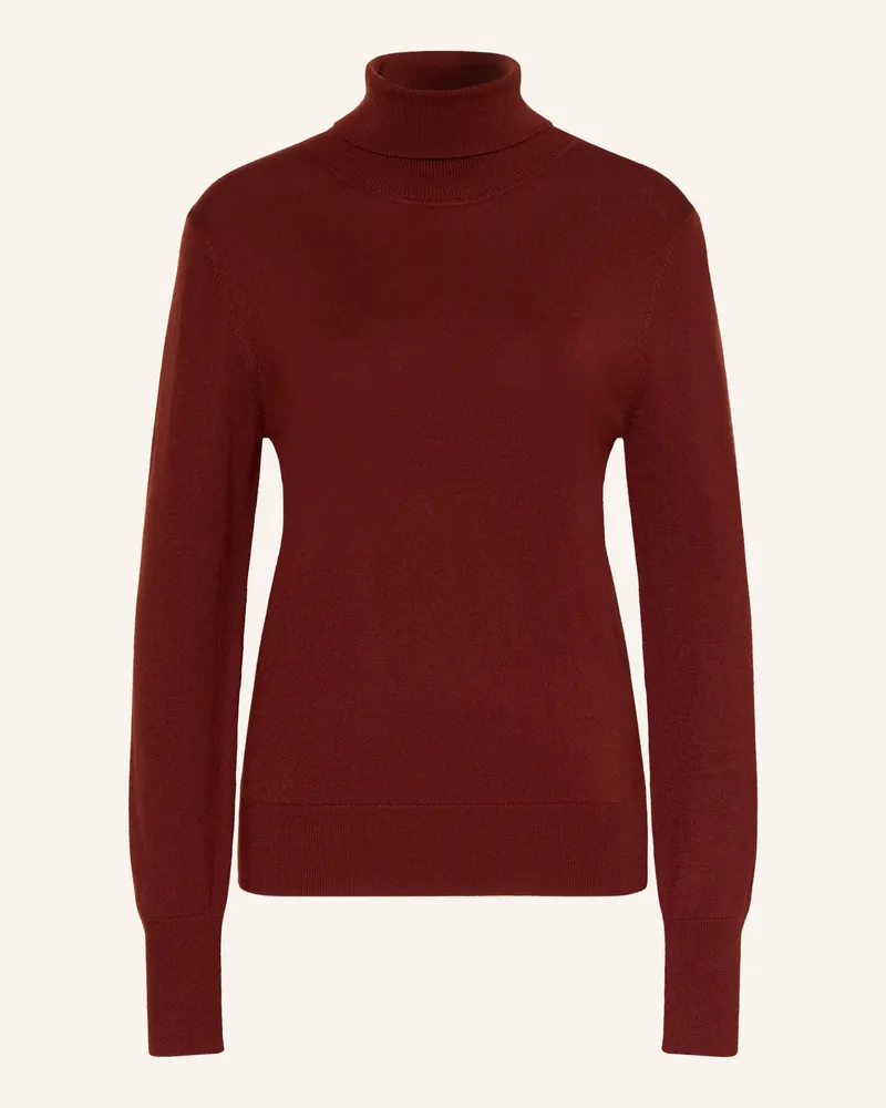 Darling Harbour Rollkragenpullover braun Marone