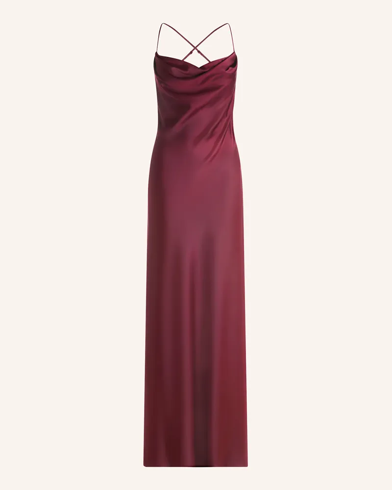 Vera Mont Abendkleid mit Cut-outs Dunkelrot