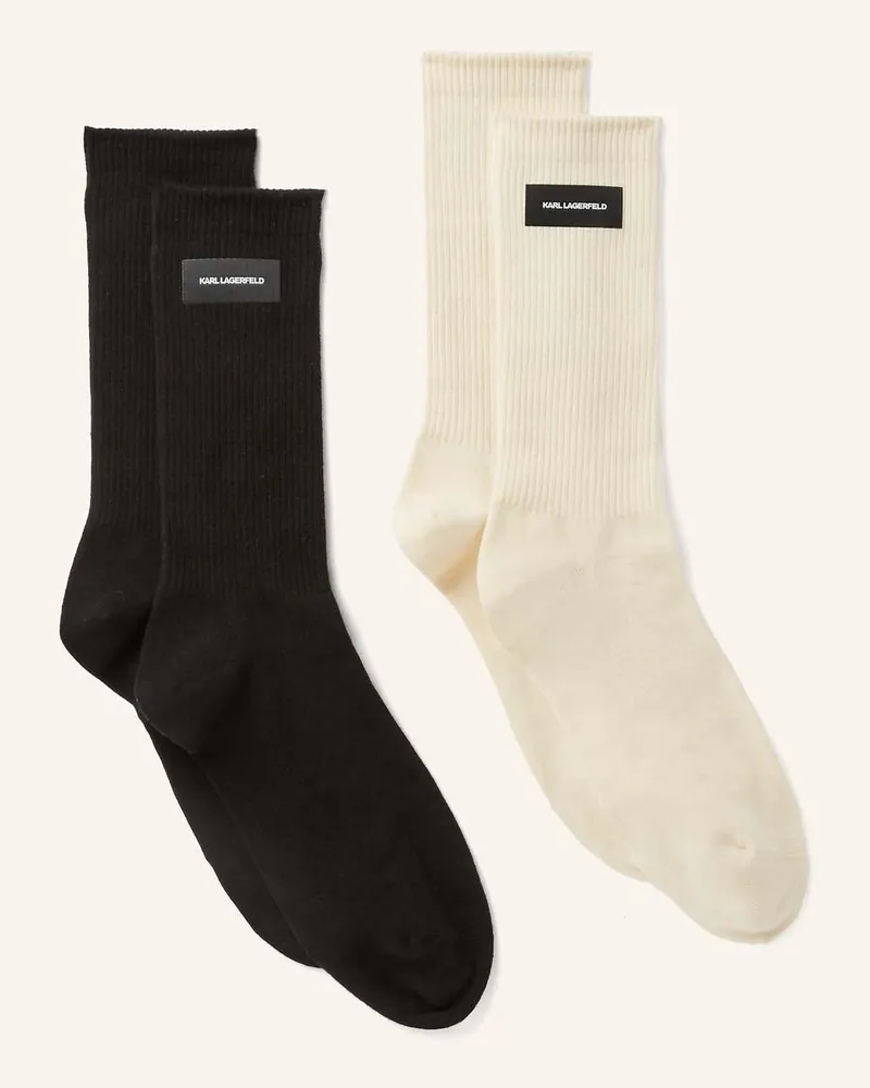 Karl Lagerfeld 2er-Pack Socken Schwarz