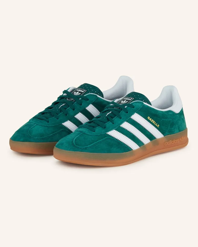 adidas Sneaker GAZELLE INDOOR - GRÜN/ WEISS Gruen