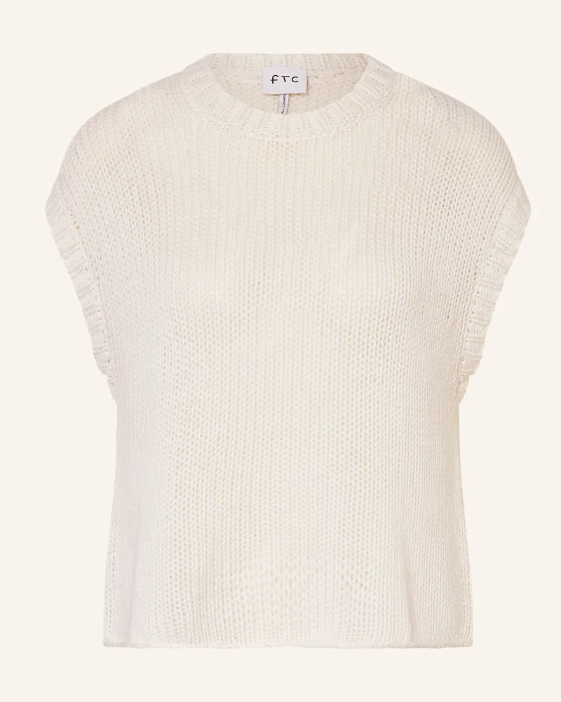 FTC Cashmere Pullunder Mit Cashmere weiss Weiss