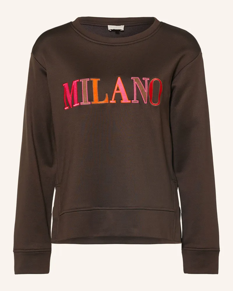 Milano Italy Sweatshirt braun Dunkelbraun