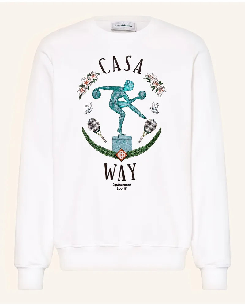 Casablanca Paris Sweatshirt Weiss