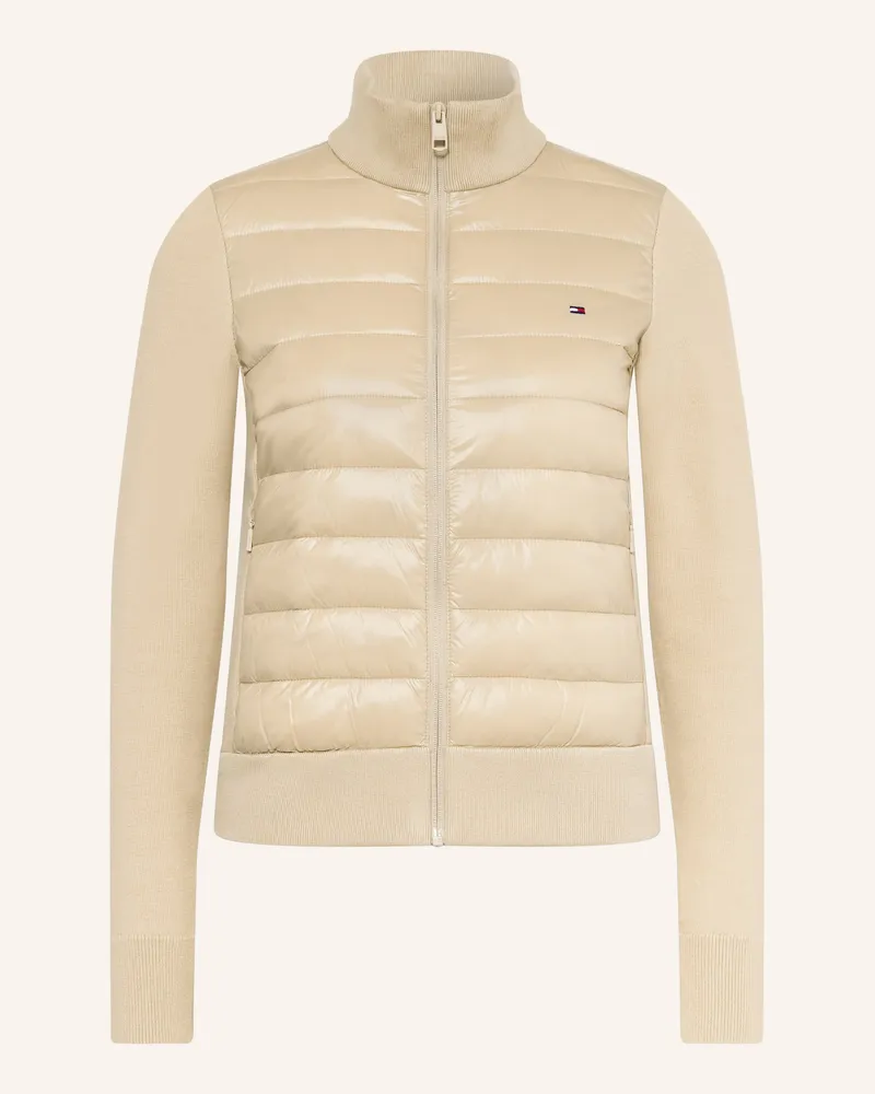 Tommy Hilfiger Steppjacke Im Materialmix beige Hellbraun