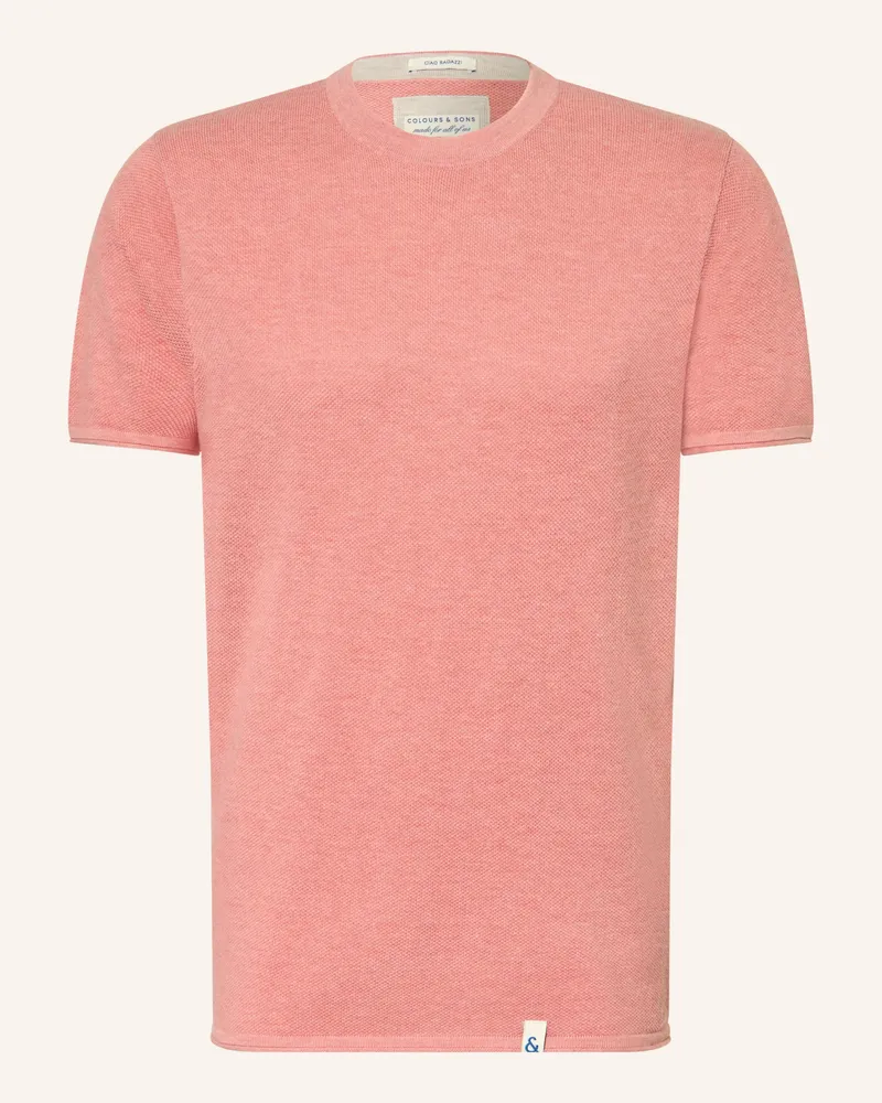 colours & sons Strickshirt rot Hellrot