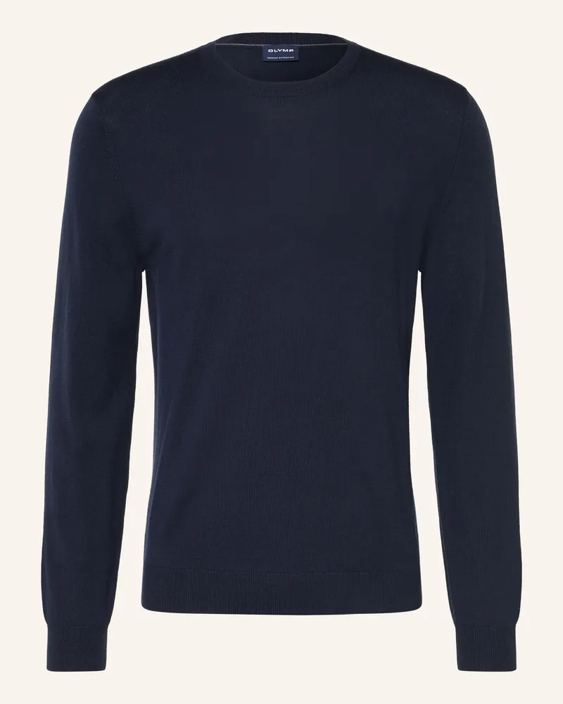 Olymp Pullover Aus Merinowolle blau Dunkelblau