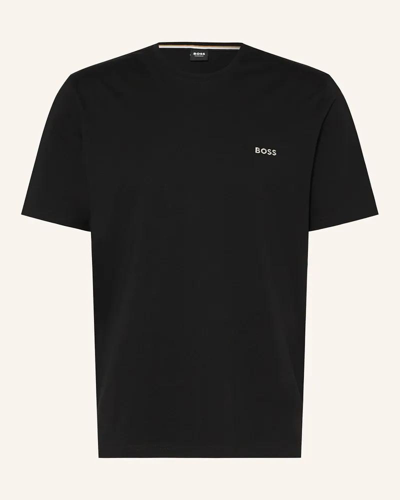 HUGO BOSS Schlafshirt schwarz Schwarz