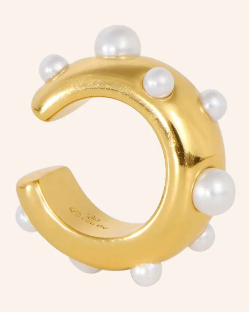 POMPIDOU Earcuff Bubble Pearls By Glambou gold Gold