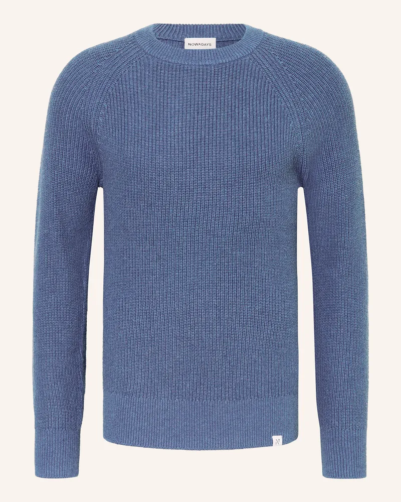 Nowadays Pullover blau Hellblau