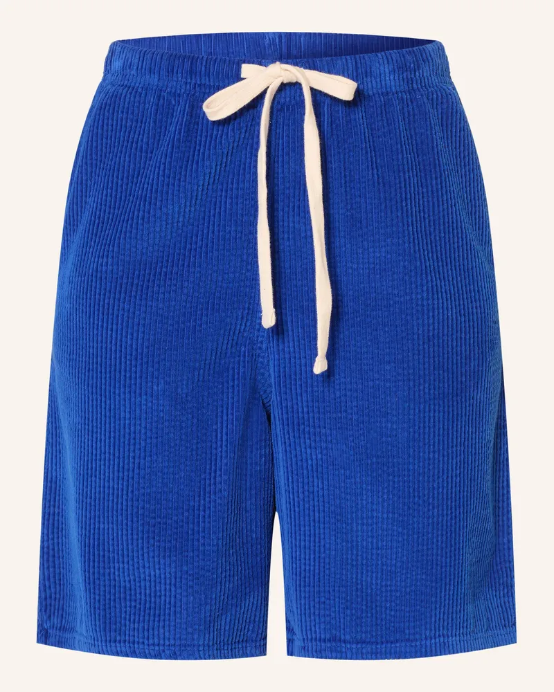 American Vintage Cordshorts Padow blau Blau