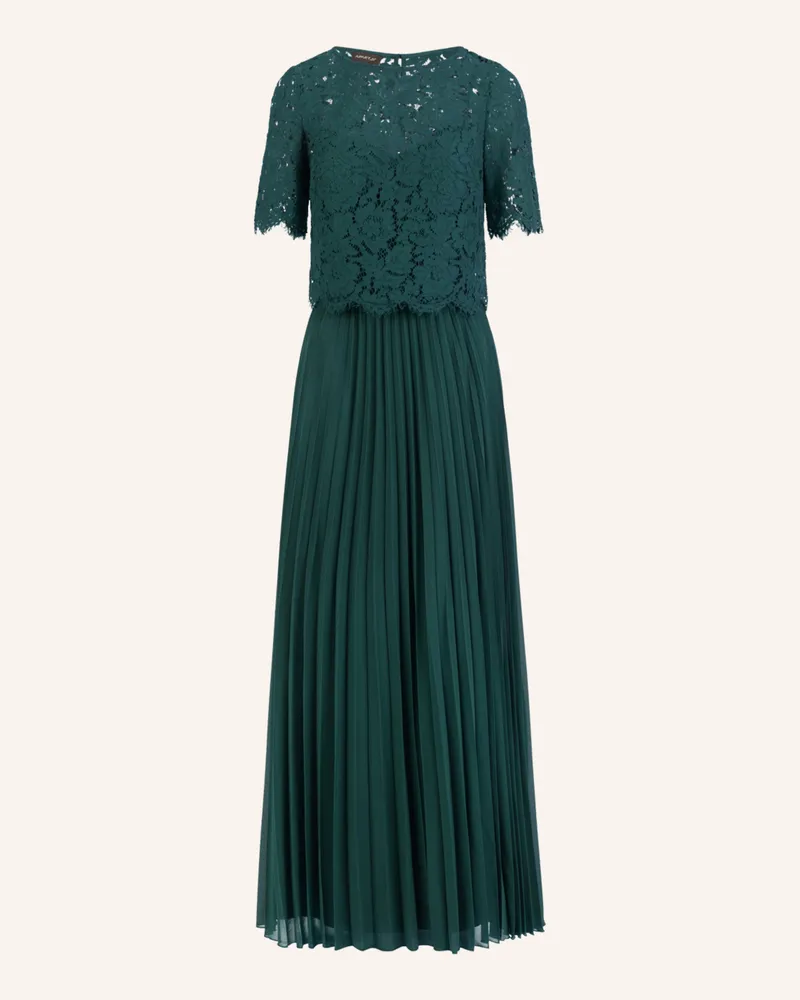Apart Abendkleid mit Spitzenjacke Dunkelgrün
