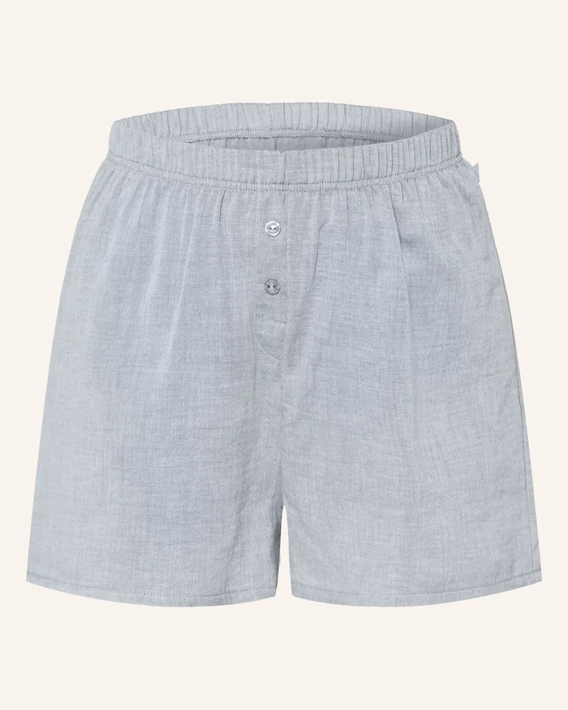 Calida Schlafshorts Favourites Tiles blau Blaugrau