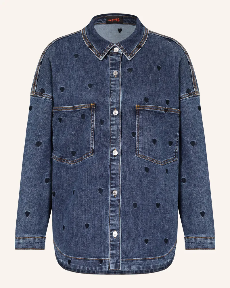 Miss Goodlife Jeansbluse blau Blau
