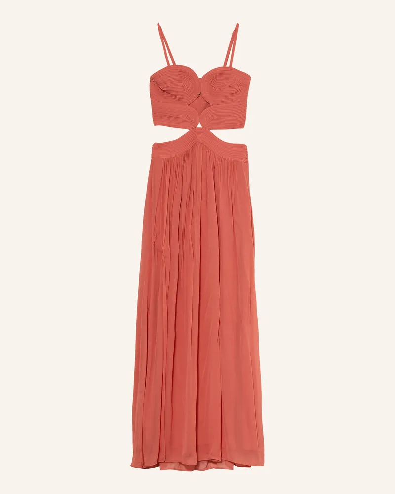 ba&sh Kleid Wira Mit Cut-Outs pink Lachs