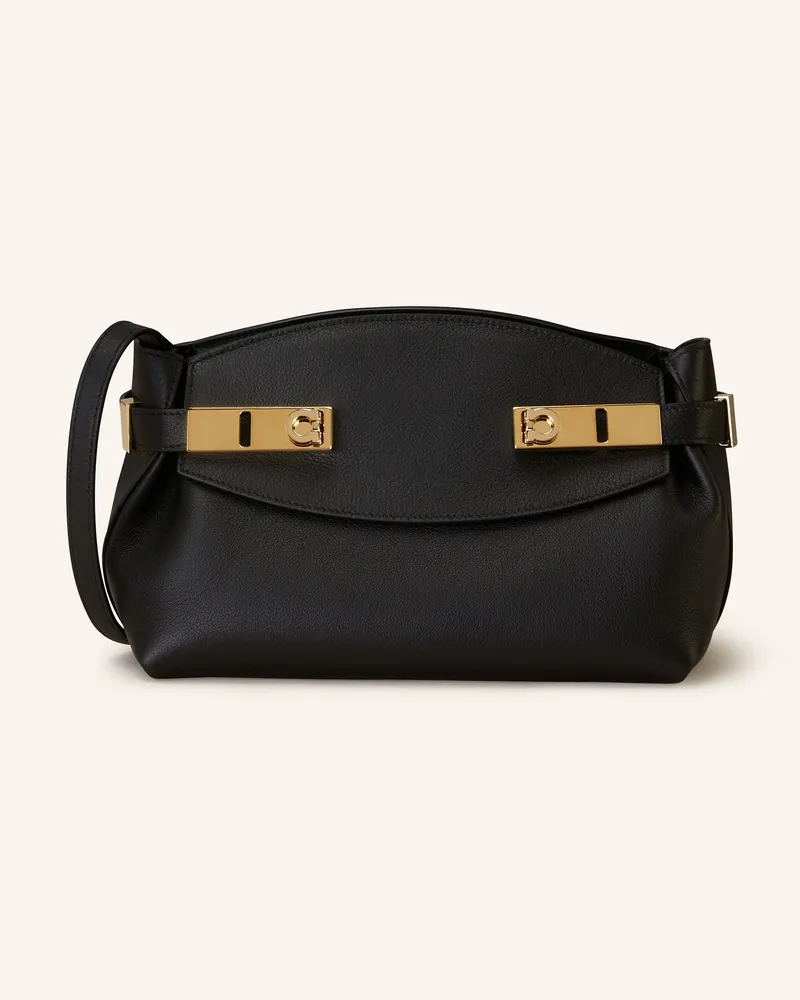 Ferragamo Umhängetasche HUG SOFT Schwarz
