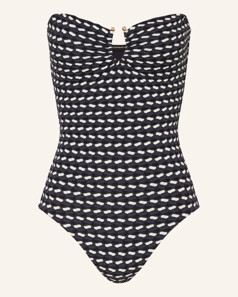 Seafolly Australia Bandeau-Badeanzug MALA Dunkelblau