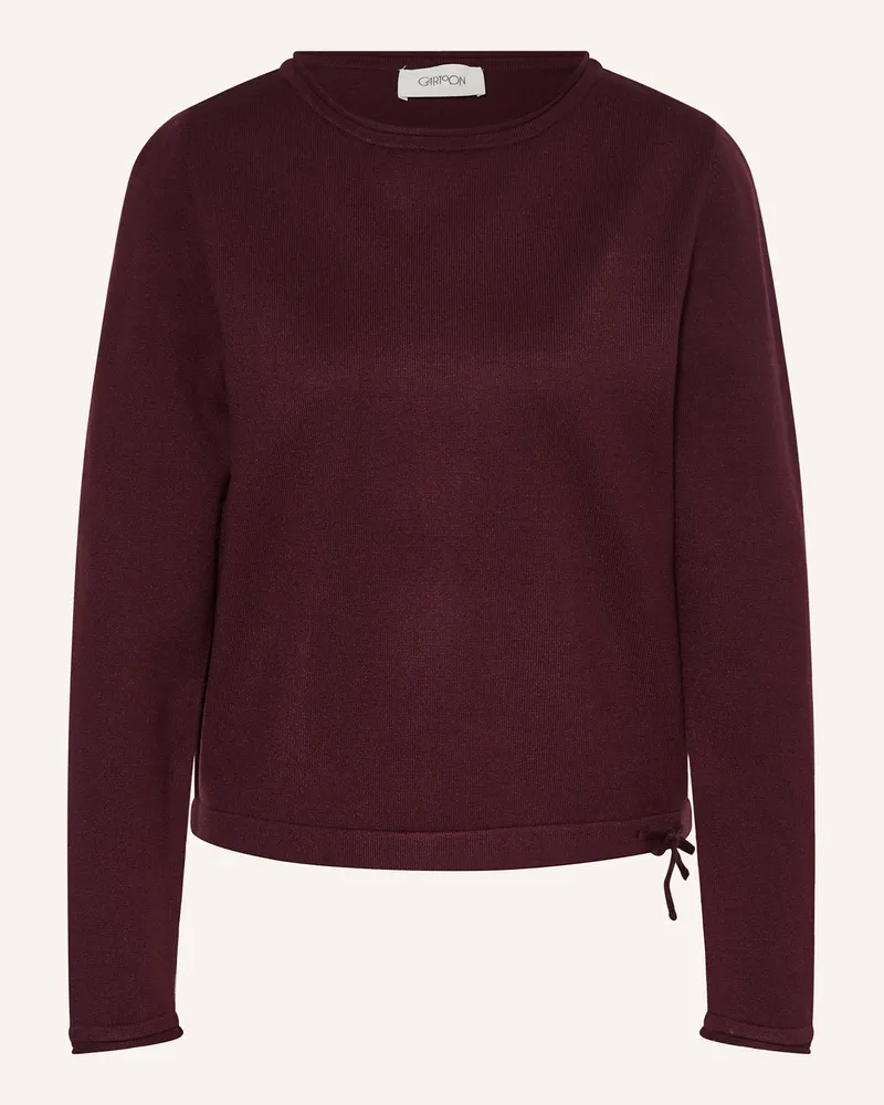 Cartoon Pullover Dunkellila
