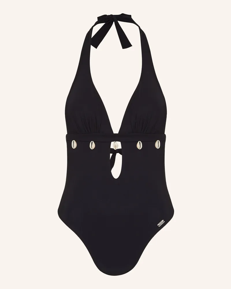 Banana Moon Neckholder-Badeanzug  SHELLINA BLACK Schwarz