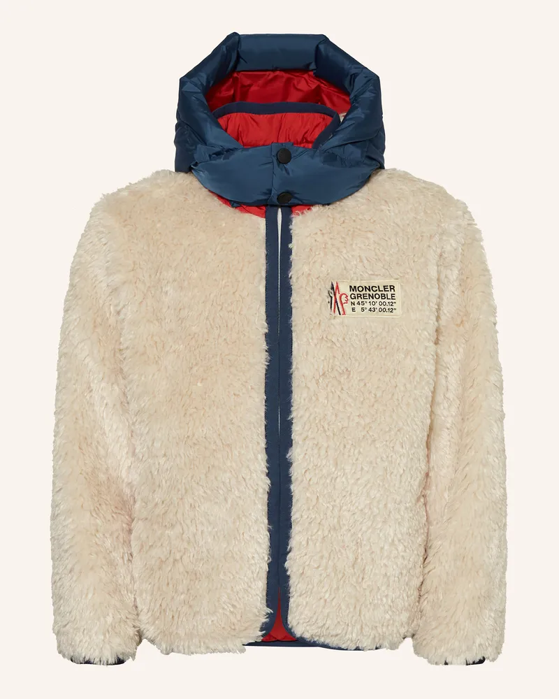 Moncler Daunen-Skijacke zum Wenden Ecru