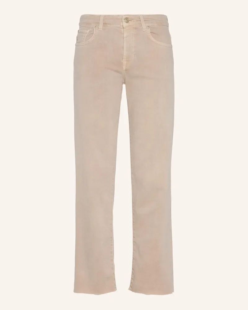 7 for all mankind Straight Jeans CALIE STRAIGHT ANKLE Beige