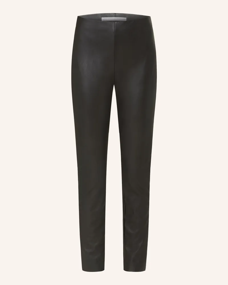 RAFFAELLO ROSSI  Leggings Resa In Lederoptik schwarz Schwarz