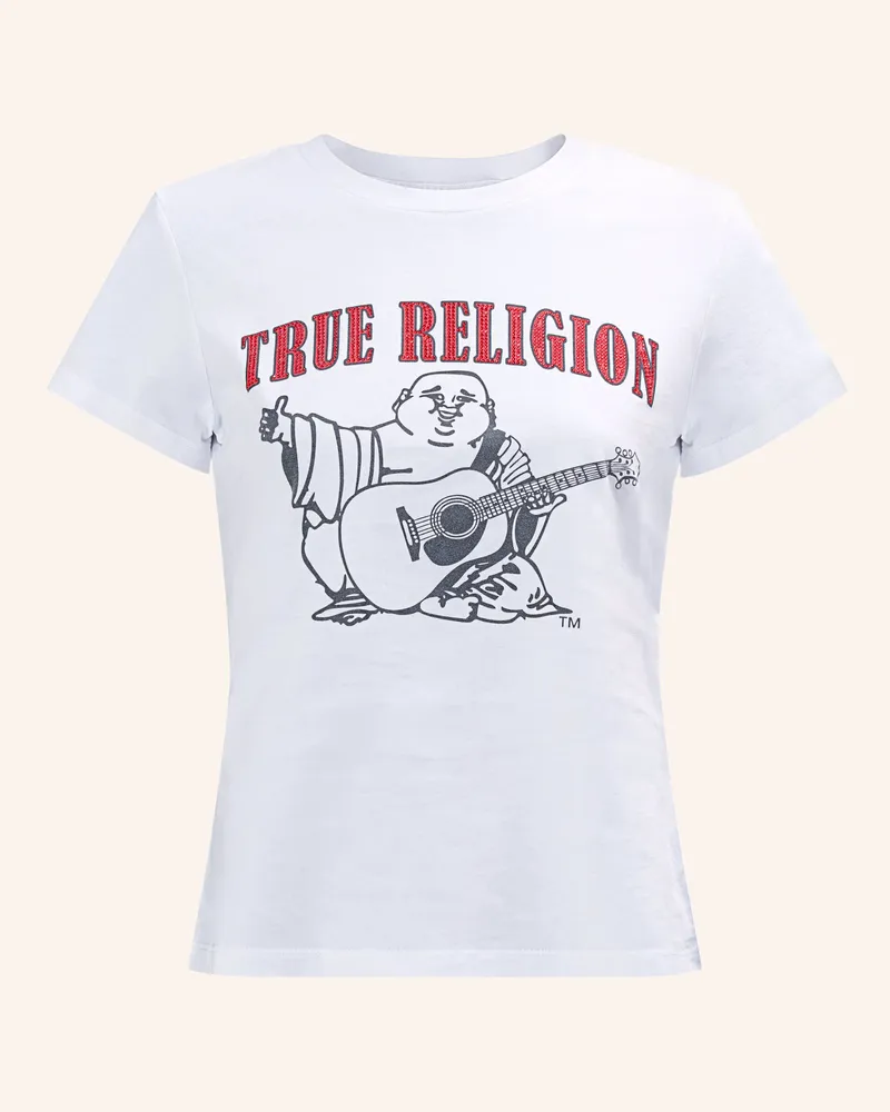 True Religion T-Shirt Buddha weiss Weiss