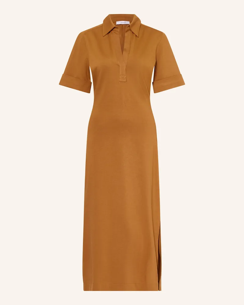 Reiss Hemdblusenkleid Astrid braun Cognac
