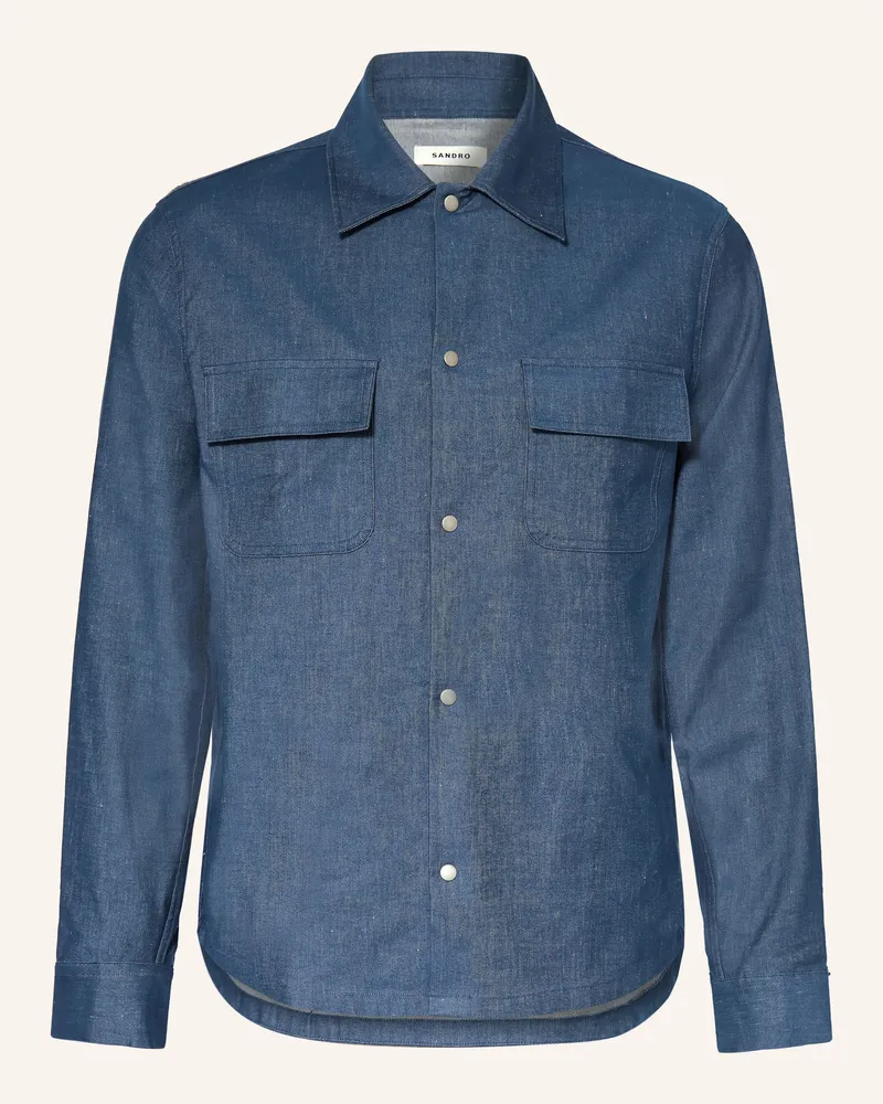 Sandro Jeanshemd Regular Fit blau Blau