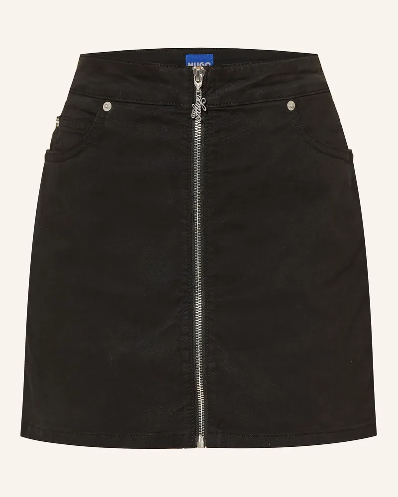 HUGO BOSS Jeansrock Rasalsa schwarz Schwarz