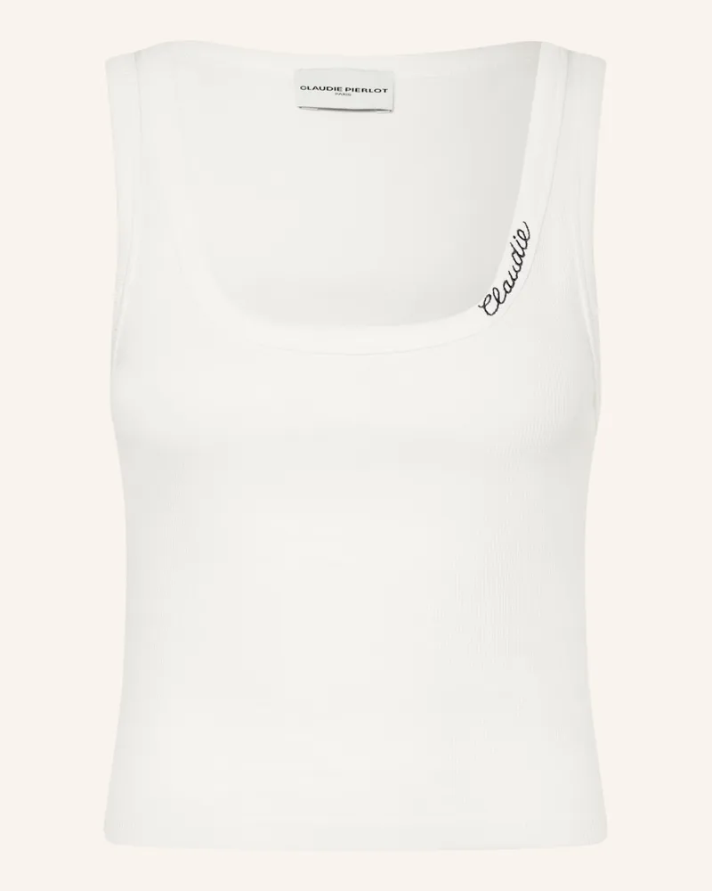 Claudie Pierlot Top weiss Ecru