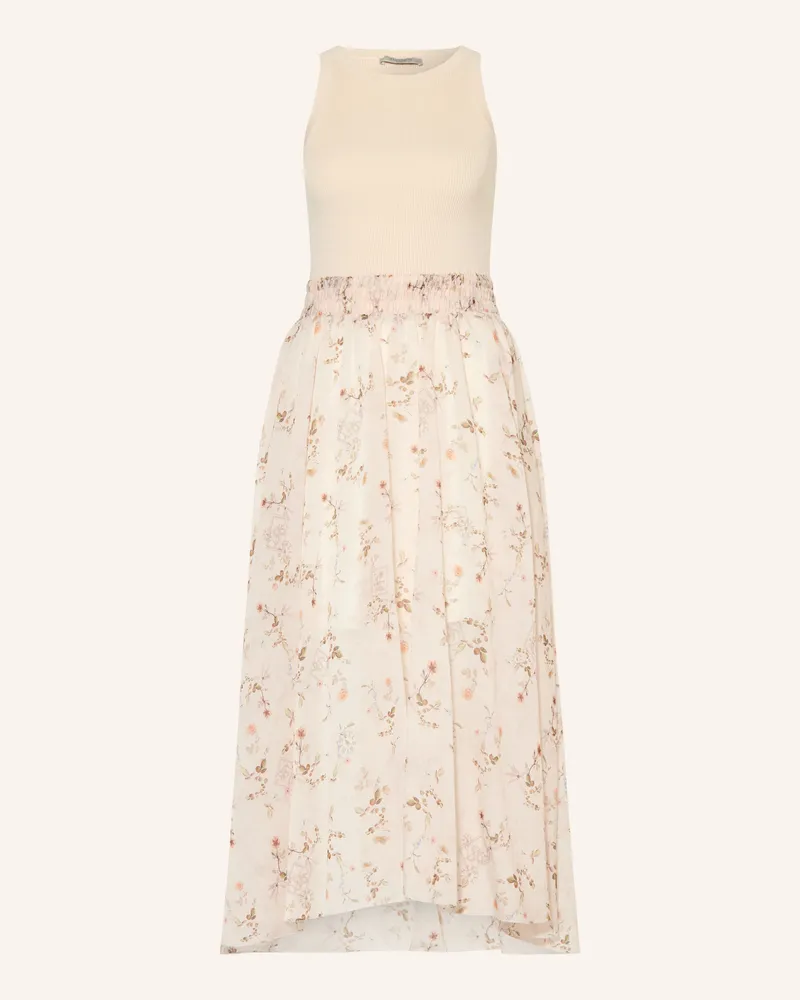 AllSaints Kleid Zenia Im Materialmix braun Beige