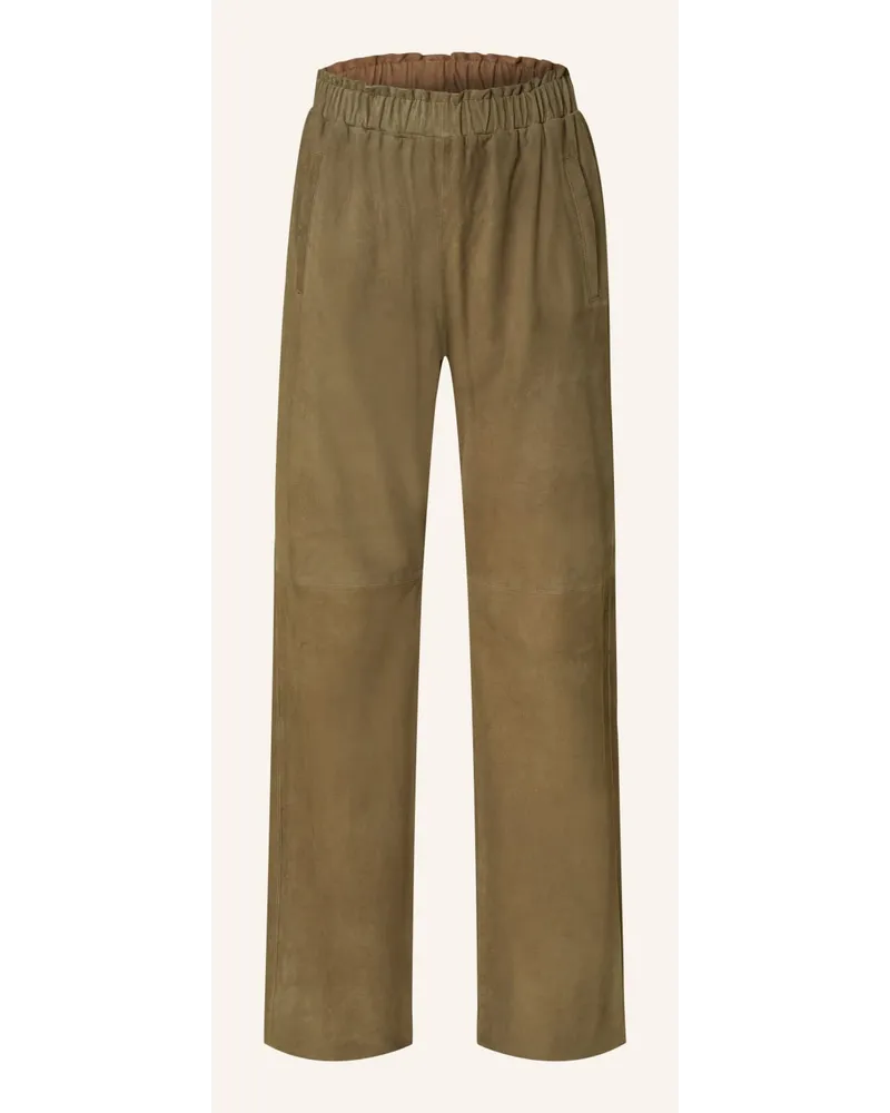 Oakwood Lederhose Beige