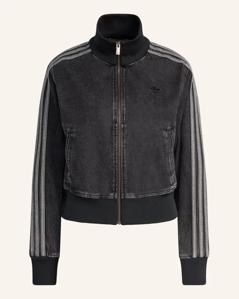 adidas Jeansjacke Firebird schwarz Schwarz